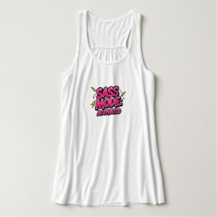 Funny "Sass Mode Activated" Quote Singlet