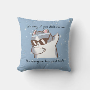 Funny Sassy Cat Pillow