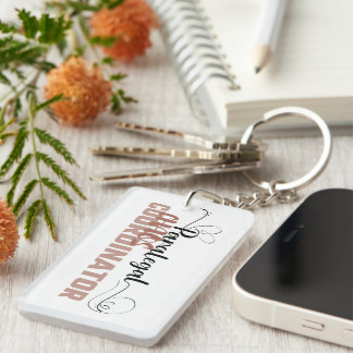 Funny Sassy Chaos Coordinator Keychain Design for
