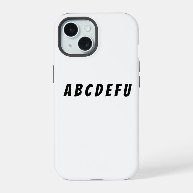 Funny Sassy Classic Minimalist Bold Phone Case (Back)
