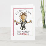 Funny Sassy Snarky African American Birthday Card<br><div class="desc">This funny and snarky card looks to be an encouraging birthday card ... . but wait for the punchline :)  Customise your message and her name</div>