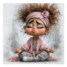 Funny Sassy Yoga Art