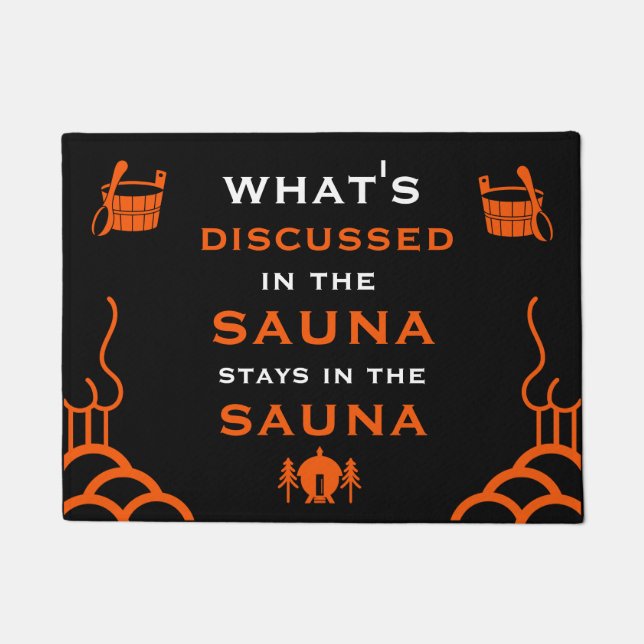 Funny Sauna Accessory Doormat (Front)