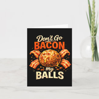 Funny Sausage Pork Sausage Lovers Breakfast Bacon Card