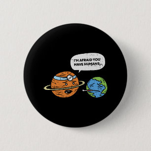 Funny Save Earth Day Planet Doctor Humans  6 Cm Round Badge