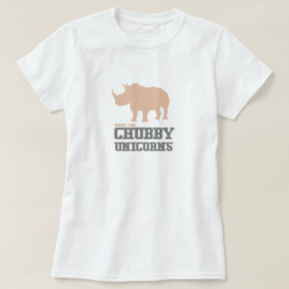 Funny Save the Chubby Unicorns Rhino Pink T-Shirt