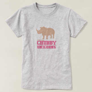 Funny Save the Chubby Unicorns Rhino Pink T-Shirt