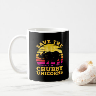 Funny Save The Chubby Unicorns Zoo Keeper Coffee Mug