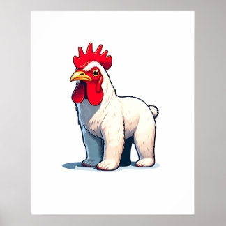 Funny Save The Pollo Bear Wall Art