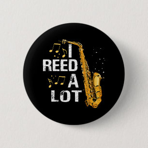 Funny Saxophone 6 Cm Round Badge