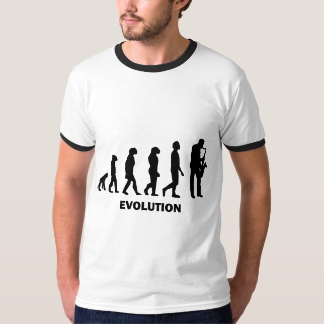 funny saxophone player T-Shirt (Front)