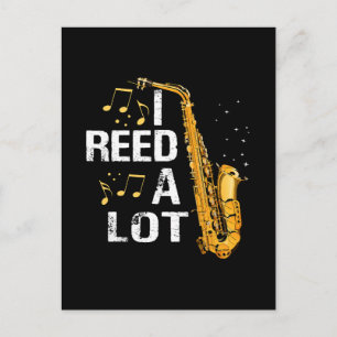 Funny Saxophone Postcard