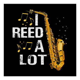 Funny Saxophone Poster