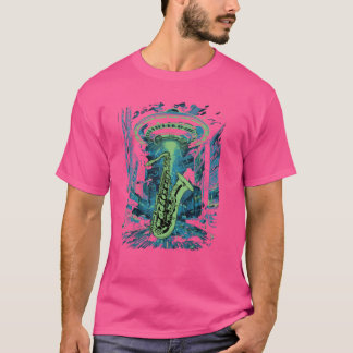 Funny Saxophone UFO For Sax Player T-Shirt