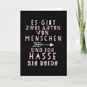 Funny Say I Hate People Card