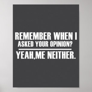 Funny Saying & Funnywith Sayings Remember When Poster
