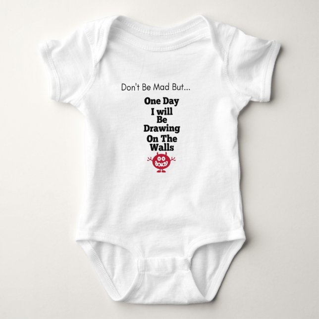Funny Saying Baby Bodysuit (Front)