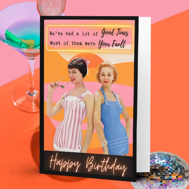Funny Saying Birthday Card Woman Best Friend Sassy (Creator Uploaded)