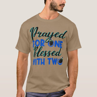 Funny Saying Blessed With Twins Pregnancy Cute Bab T-Shirt