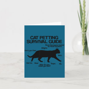 Funny Saying Cat Owner Petting Guide Cat Lover Gif Card