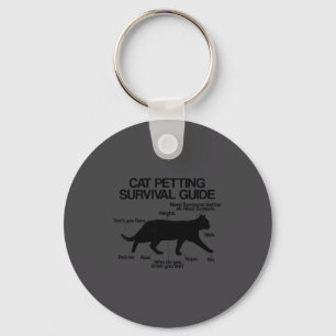 Funny Saying Cat Owner Petting Guide Cat Lover Gif Key Ring
