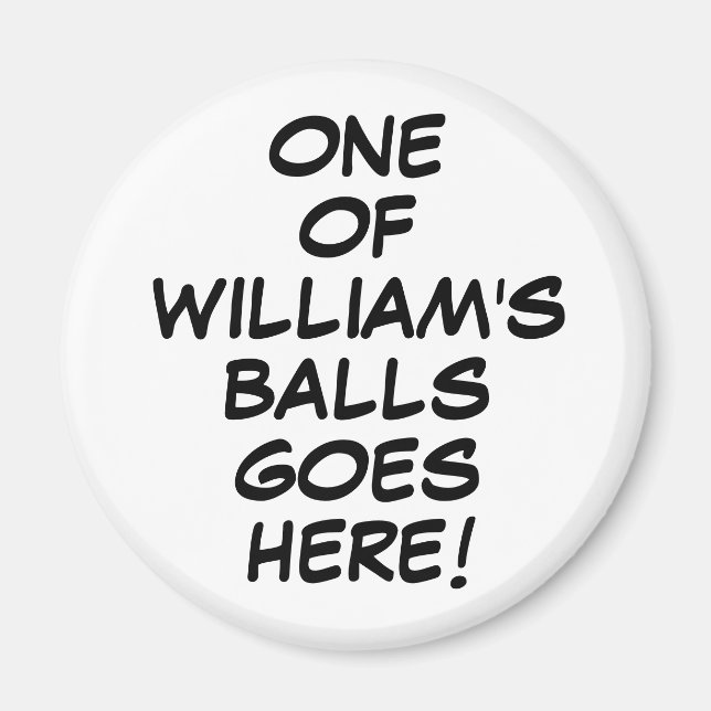 Funny Saying Custom Comic Book Golf Ball Marker Magnet (Front)