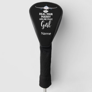 Funny saying for pilot golfer head cover