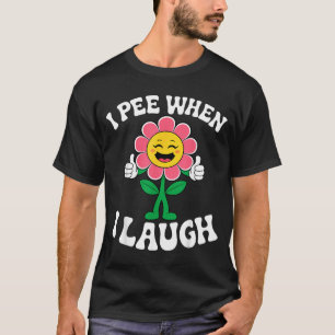 Funny Saying Giggles Constantly Flower Fun Pun Gag T-Shirt