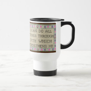 funny saying I can do all things spite  Travel Mug