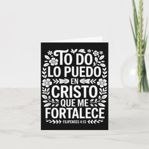 Funny saying i can do all things through christ Fu Card