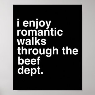 Funny Saying Meat Bacon Beef Grilling Bbq Lover Gi Poster