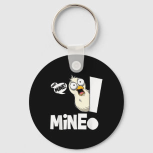 Funny Saying Mine! Seagull Seabird Mine! Bird Sarc Key Ring