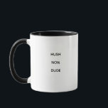 Funny Saying Modern Coworker Birthday Quote Two Mug<br><div class="desc">Funny Saying Modern Coworker Birthday Quote Two-Tone Coffee Mug
Trendy,  stylish,  funny coffee mug saying "Shu duh fuh cup" in modern typography on the two-toned coffee mug. Perfect birthday gift for the awesome coworker,  buddy,  bestie or boy-friend. Available in many more interior colours.</div>