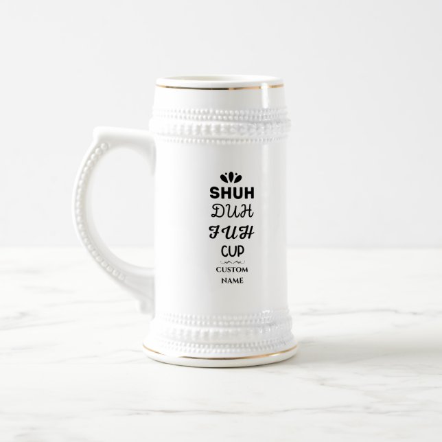 Funny Saying Modern Coworker Birthday Quote Two-To Beer Stein (Left)