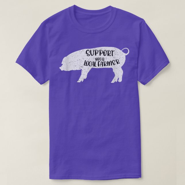 Funny Saying Pig Farmer Farm Animal  T-Shirt (Design Front)