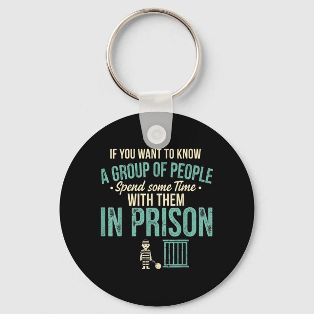 Funny Saying Sarcasm Introvert Sarcastic Joke Key Ring (Front)