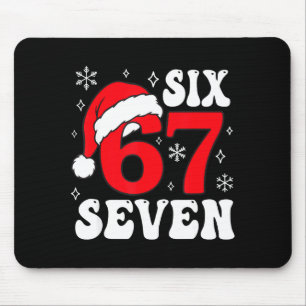 Funny Saying Six Seven Christmas 67 Meme Xmas Boys Mouse Pad