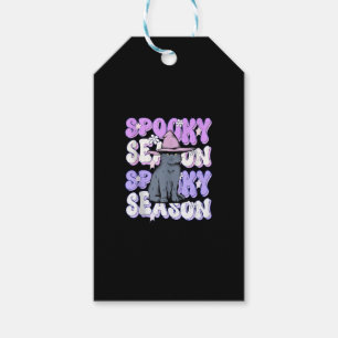 Funny Saying Spooky Season Halloween Cat Lover Wom Gift Tags