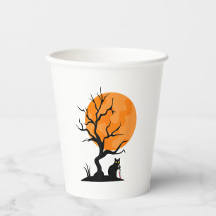 Funny Saying Spooky Season Halloween Cat Lover Wom Paper Cups