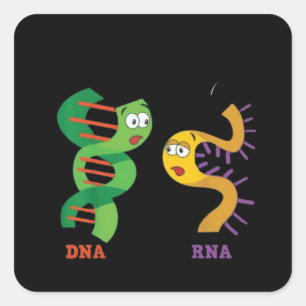 Funny Saying Still Single DNA Always RNA Square Sticker