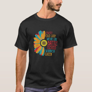 Funny Saying Sweet Old Lady Retro Vintage T-Shirt
