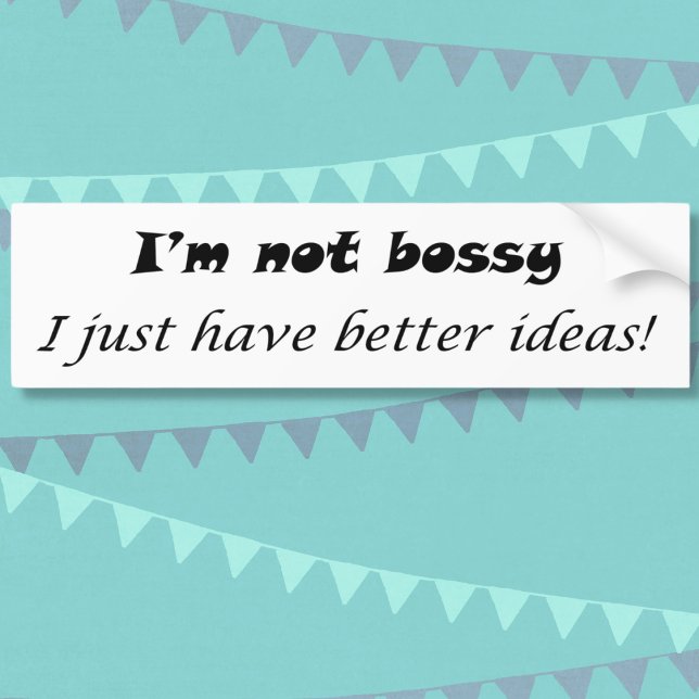 Funny sayings black and white modern humour gifts bumper sticker (Creator Uploaded)