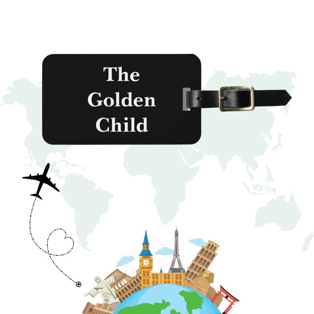 Funny Sayings Black Luggage Tag (Creator Uploaded)