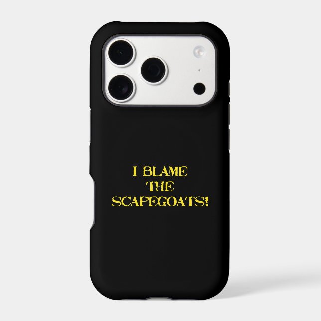Funny Scapegoat Quote A Bold Statement on Blame (Back)