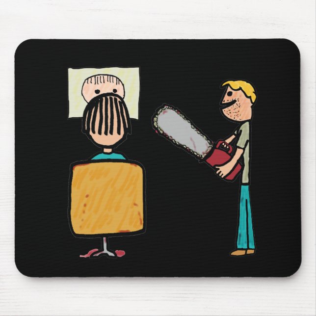 Funny Scary Barber Sweeney Todd Mouse Pad (Front)