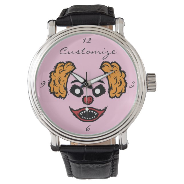 Funny Scary Clown Thunder_Cove Watch (Front)