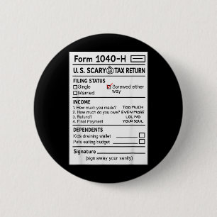Funny Scary Costume Halloween Gag Humour Pun Joke 6 Cm Round Badge