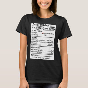 Funny Scary Costume Halloween Gag Humour Pun Joke T-Shirt