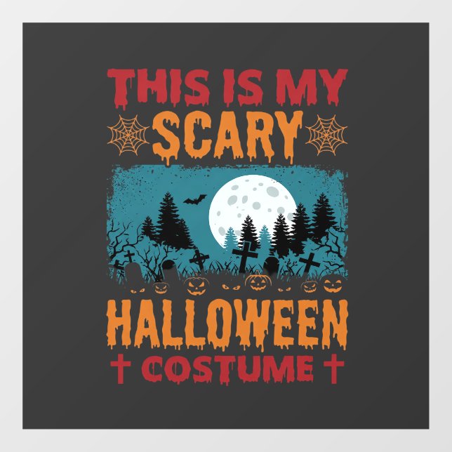 Funny Scary Halloween Costume Graveyard Moon Graph (Sheet)