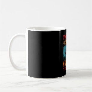 Funny Scary Halloween Costume Graveyard Moon Graph Coffee Mug